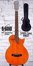 Solid Mahogany Body Acoustic-Electric Dual Pickup Amber Spruce Top B-Band MTC  